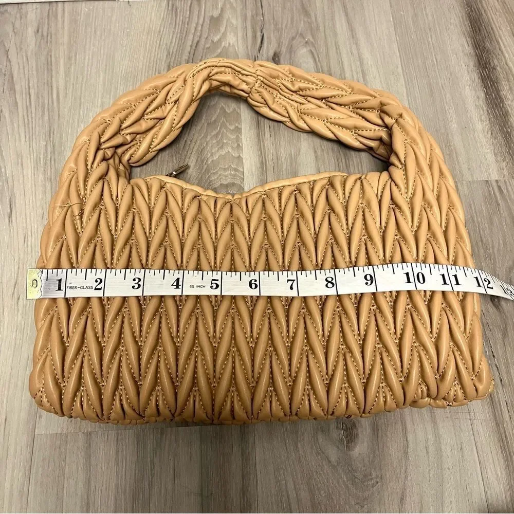 Shiraleah Purse Women's Mini Aster Tan Brown‎ Woven Hobo Shoulder Handbag